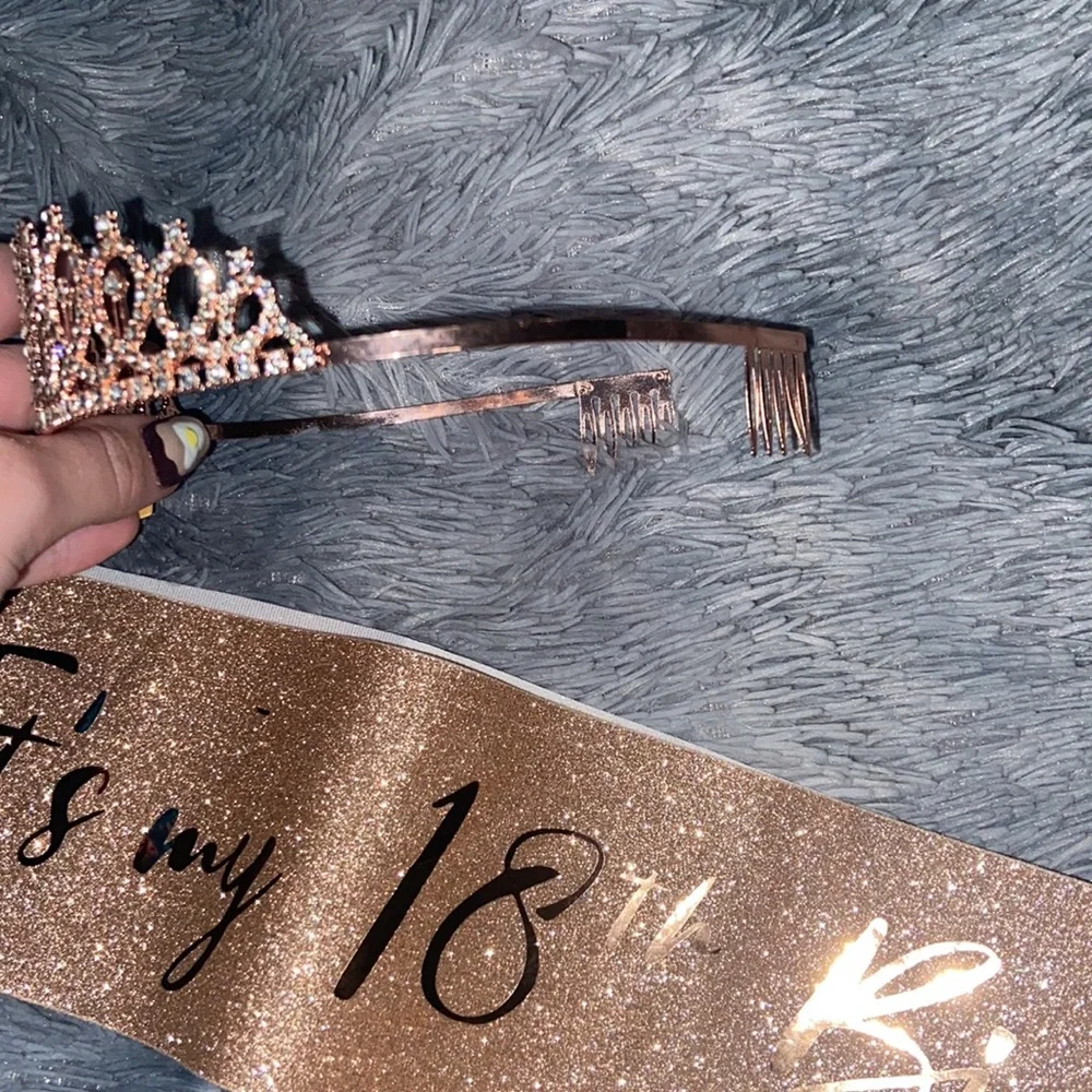 18th b-day sash & crown